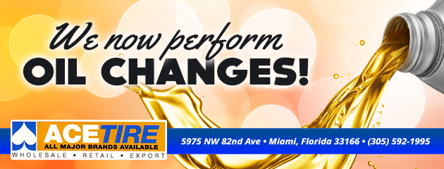 We now perform oil changes!
